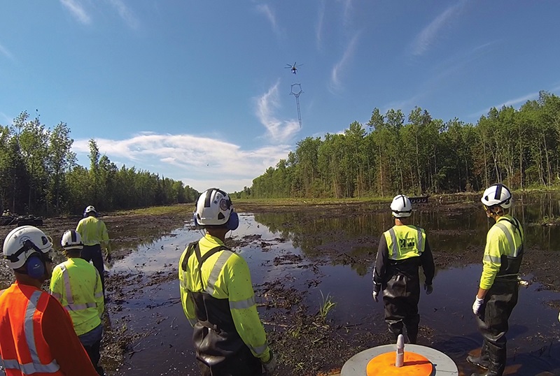 The Great Northern Transmission Line, seen here under construction prior to 2020, covers multiple jurisdictions and represents the start of a new era of complex permitting considerations.