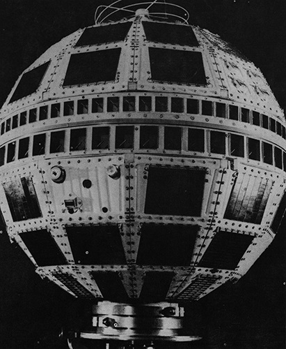 Telstar 2, one of the first communications satellites launched by NASA in 1963