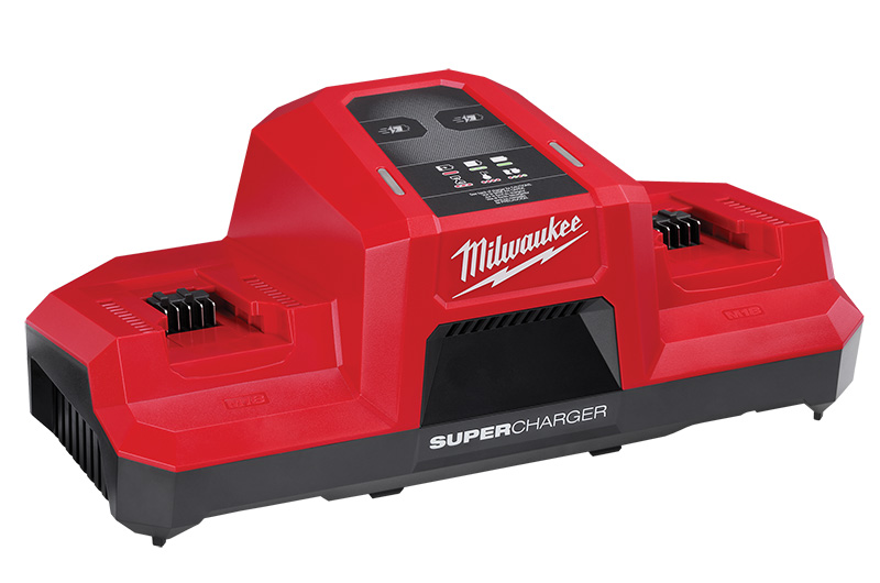 Milwaukee Tool's M18 dual bay simultaneous super charger