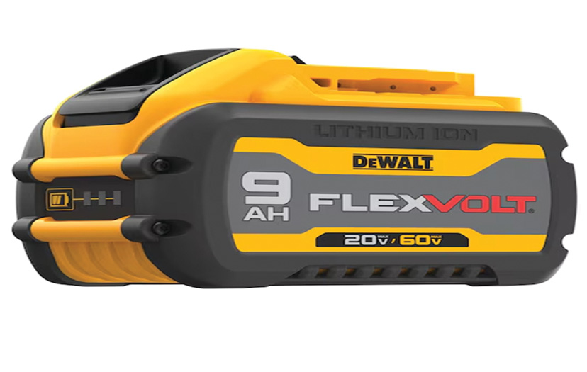 DeWalt's 20V/60V Max Flexvolt 9-Ah battery