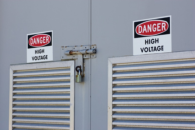 The NEC contains requirements about using a lock to keep people out of a transformer vault.