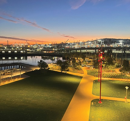 Waterfront Wonder: Elecnor Belco Electric Inc. helped shape the new Wilmington Waterfront Promenade as a destination for the community