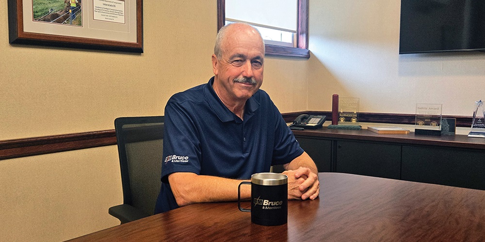 Keith Geisel, business development manager at Bruce & Merrilees Electric Co. in New Castle, Pa.