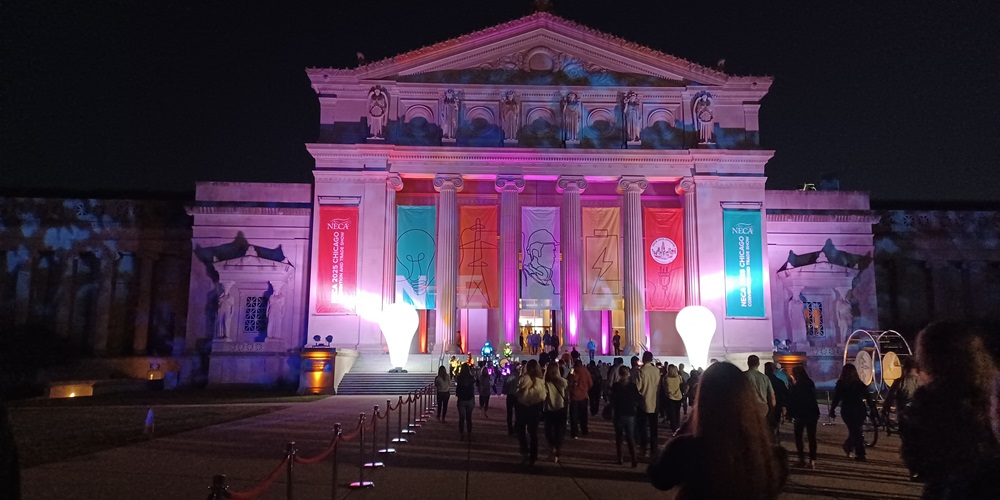 The Griffin Museum of Science and Industry was all lit up to welcome guests to the NECA 2025 Chicago Opening Reception.