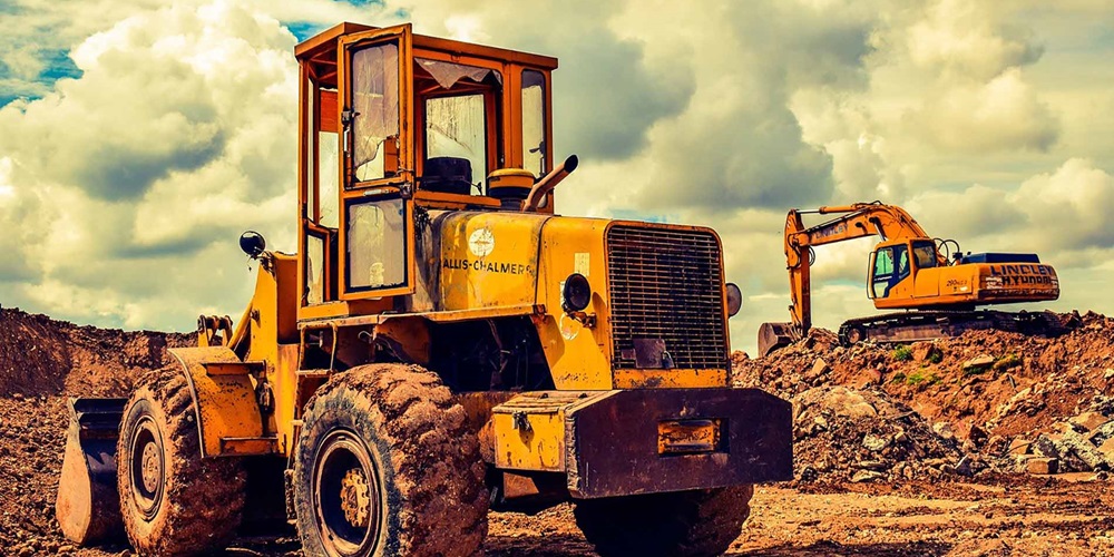 A bulldozer.