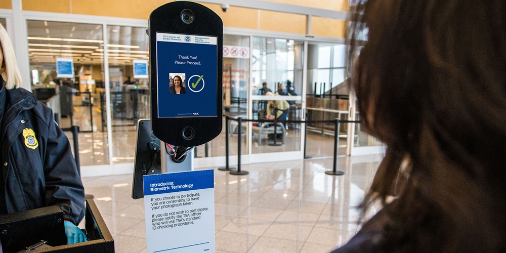 TSA Biometrics Facial Recognition clears passengers for boarding at Hartfield-Jackson Airport
