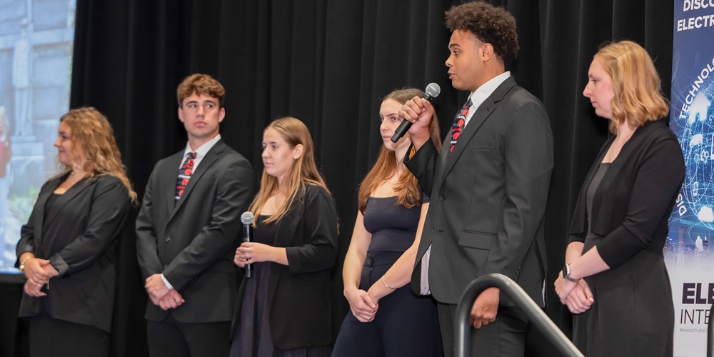 The University of Wisconsin-Madison presenting at the ECIC final on Oct. 4, 2026.