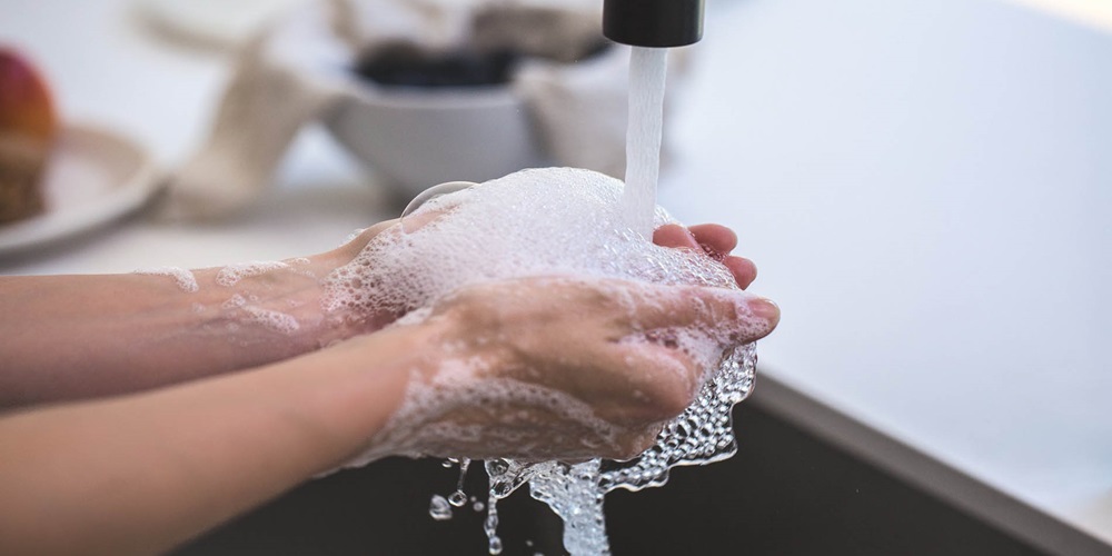 Washing hands
