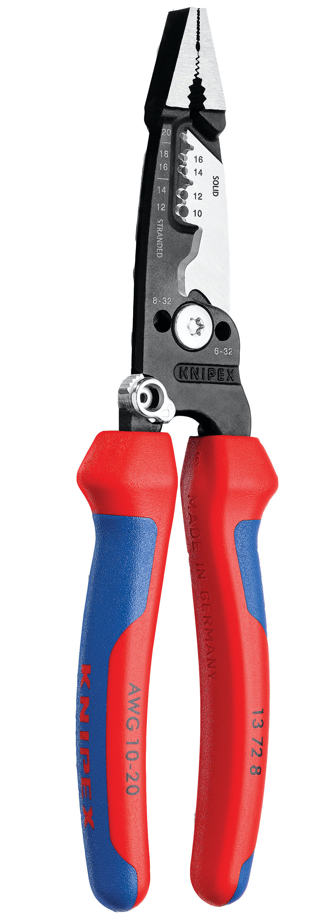 Wire Stripper, 4 in 1 Multi Purpose 12-20 AWG Electricians Pliers Wire  Splicer Cable Stripper, Professional Electrical Cable Stripping Crimping  Tool