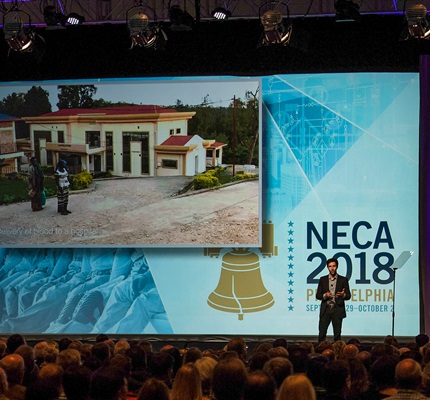 Zipline CEO Keller Rinaudo Discusses His Groundbreaking Company at NECA 2018 Philadelphia