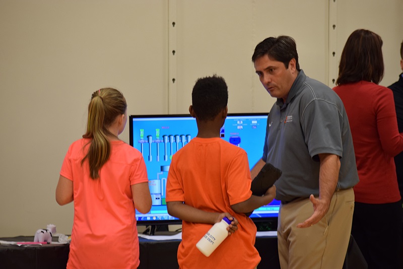 Jason Glover of Thompson Electric explains how the controls work for a city water system