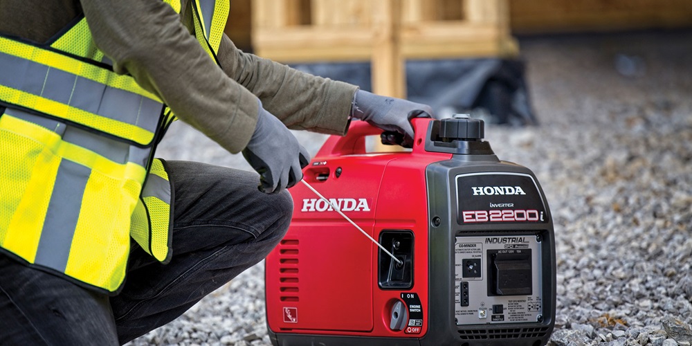Honda EB2200i inverter industrial generator; https://powerequipment.honda.com
