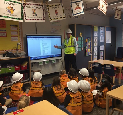 Absolute Electric President Introduces First Graders to the Trades