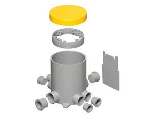 Arlington Industries' FLBC4502 Heavy-Duty Plastic, Nonmetallic Concrete Floor Box