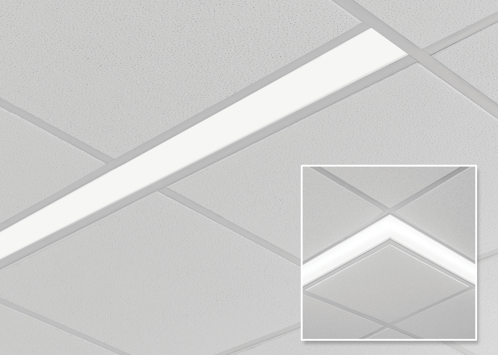Focal Point's Seem 4 Recessed-Grid Linear Luminaire