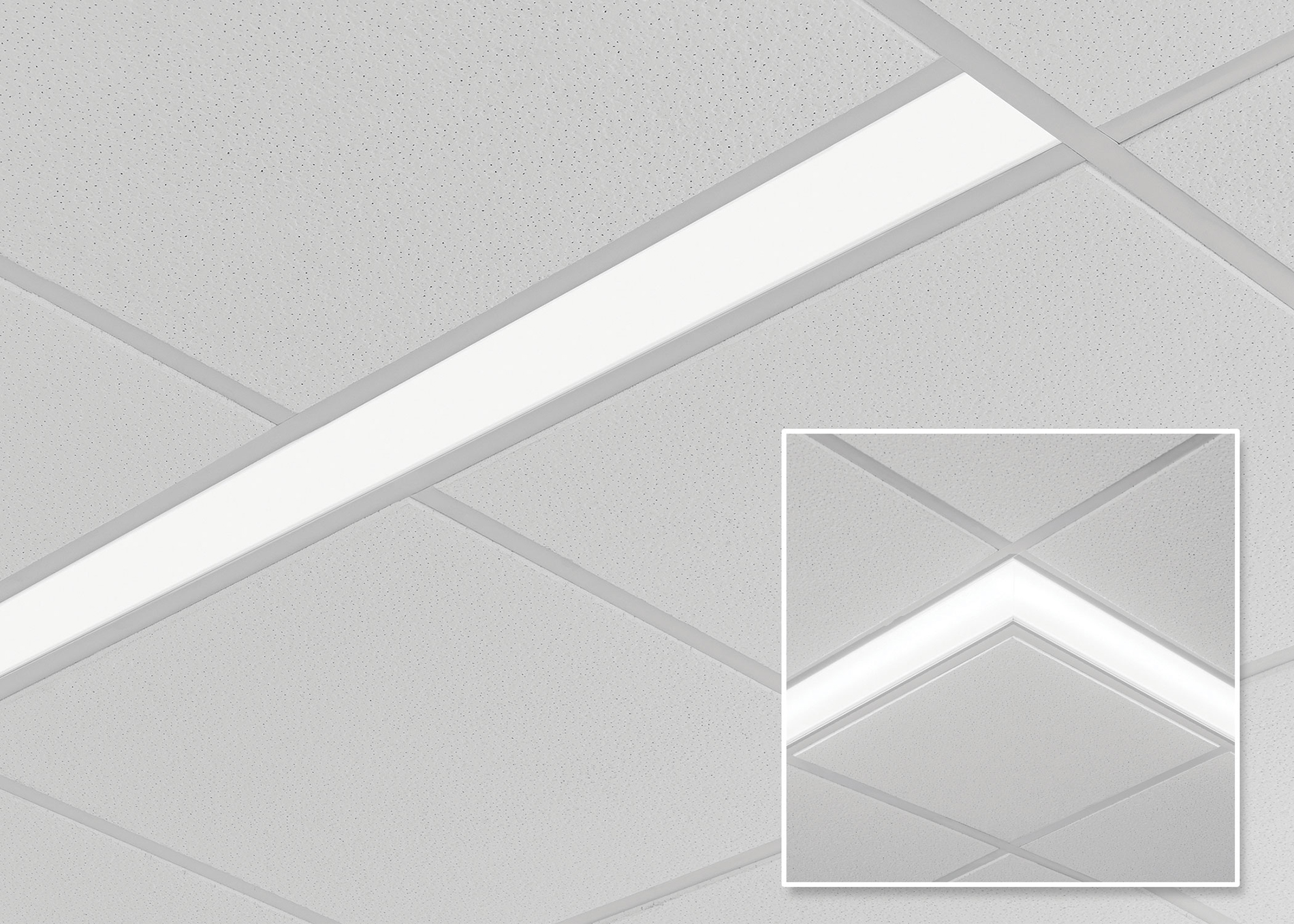 0219_New_FocalPoint.jpg Focal Point's Seem 4 Recessed-Grid Linear Luminaire