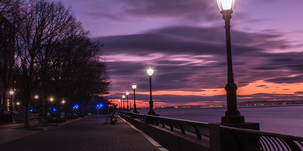 Street lighting.