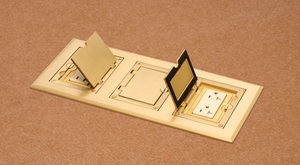 Arlington Industries’ FLBC8500 Interlocking, Nonmetallic, Gangable Floor Box Kits