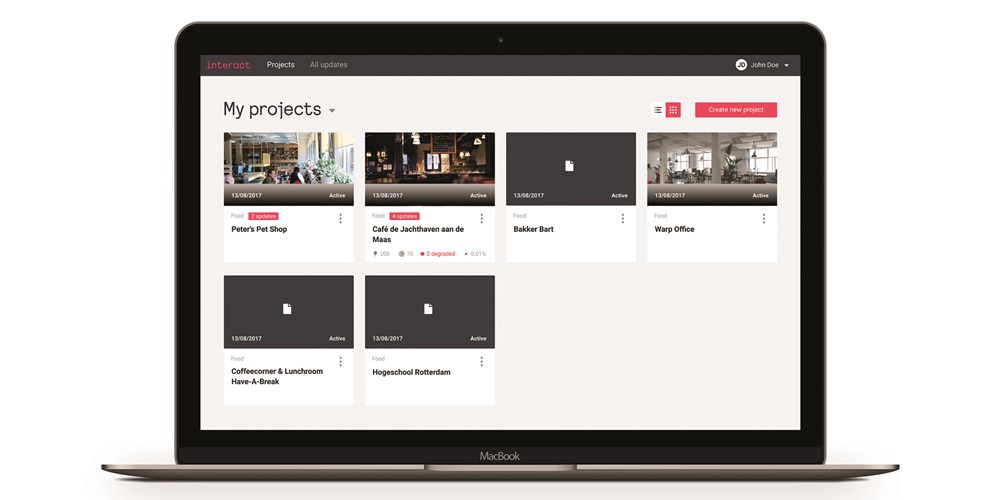 Signify's Interact Pro system enables remote monitoring and management of lighting using a web interface. Image Credit: Signify