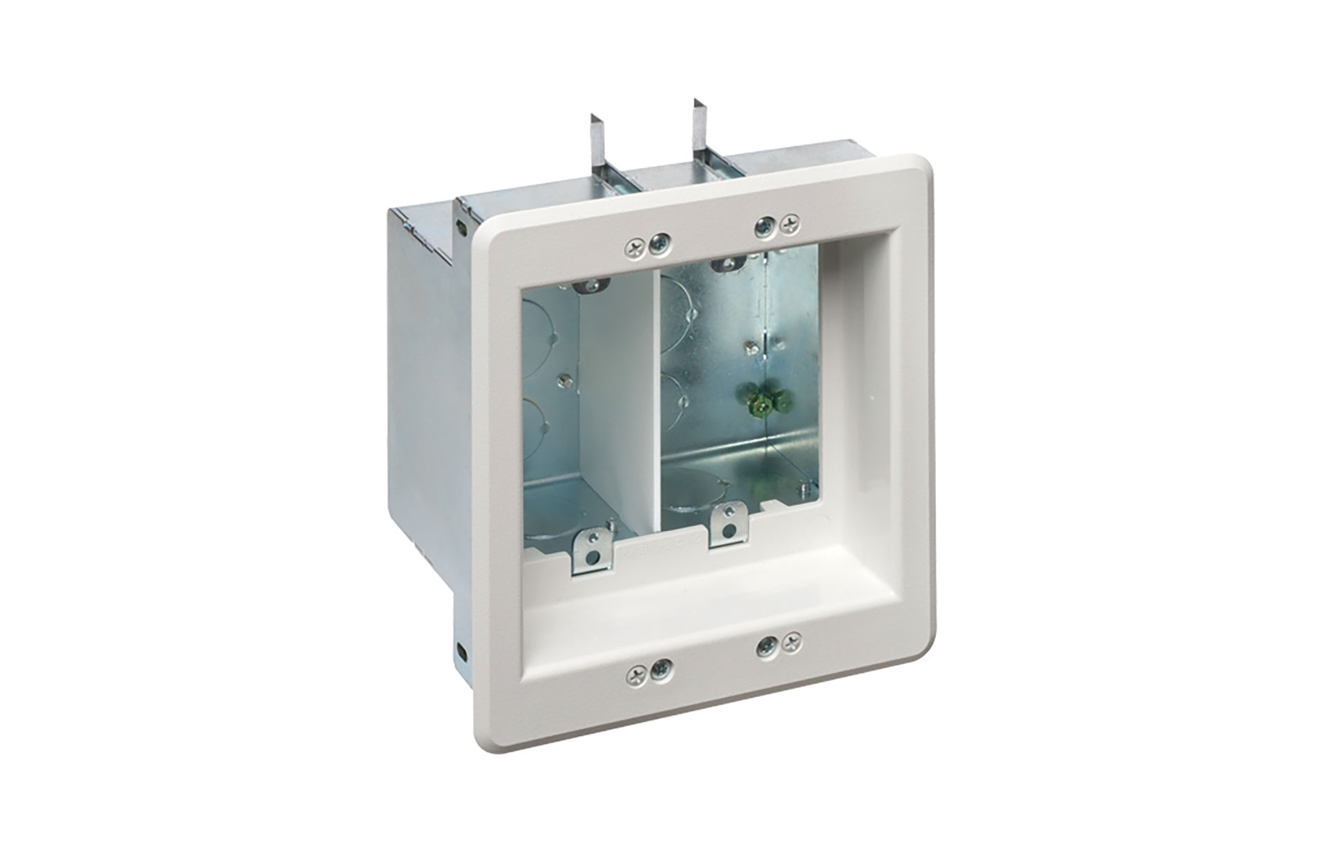 0820_ISC_Arlington.jpg Arlington Industries’ TVBS505 recessed steel TV box