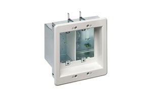 Arlington Industries’ TVBS505 recessed steel TV box
