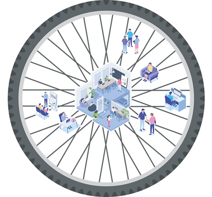The Hybrid Office Pivots Again: A distributed workforce continues to foster change