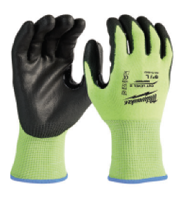 Milwaukee Tool's high-visibility polyurethane-dipped gloves