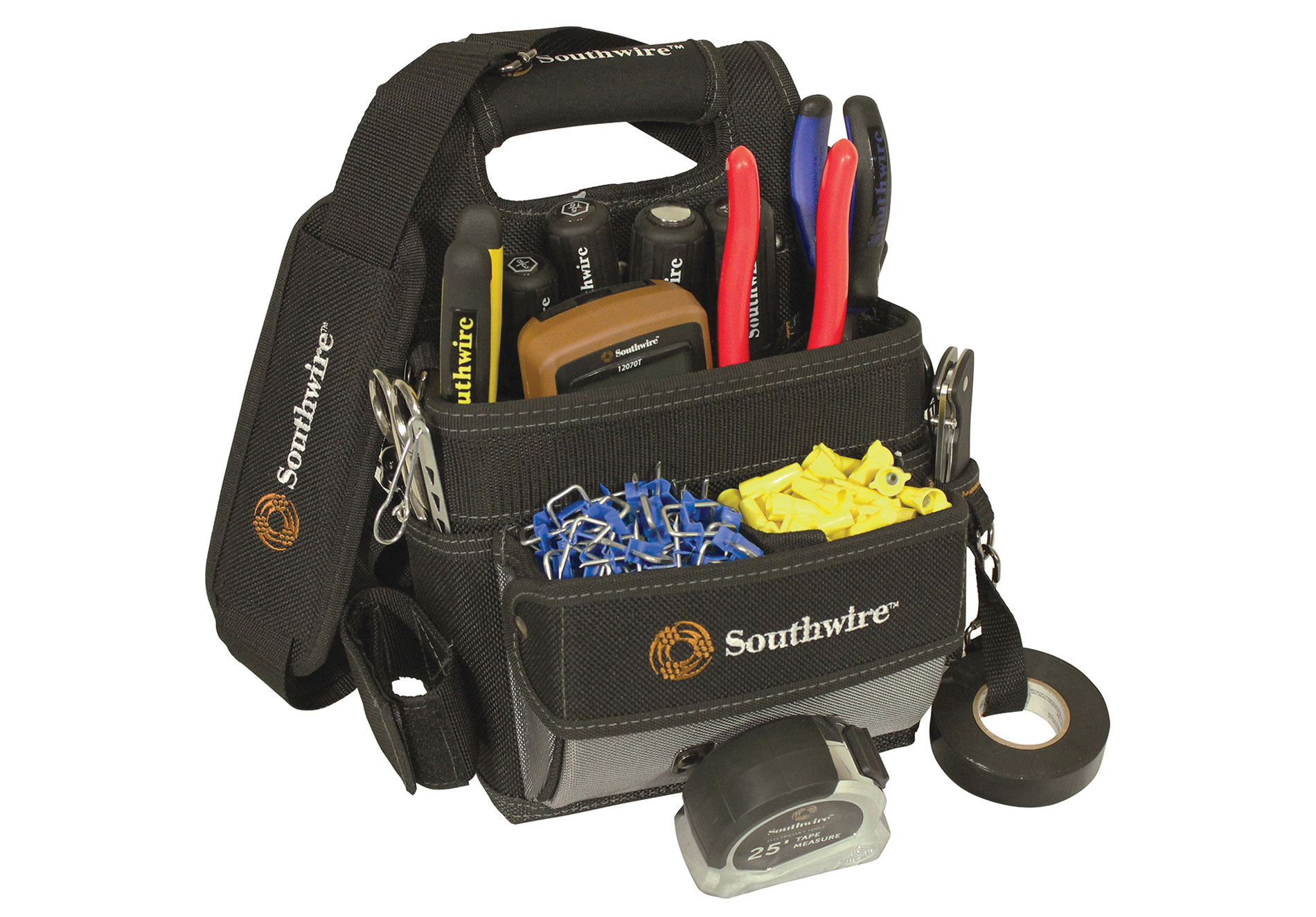 Shoulder pouch.