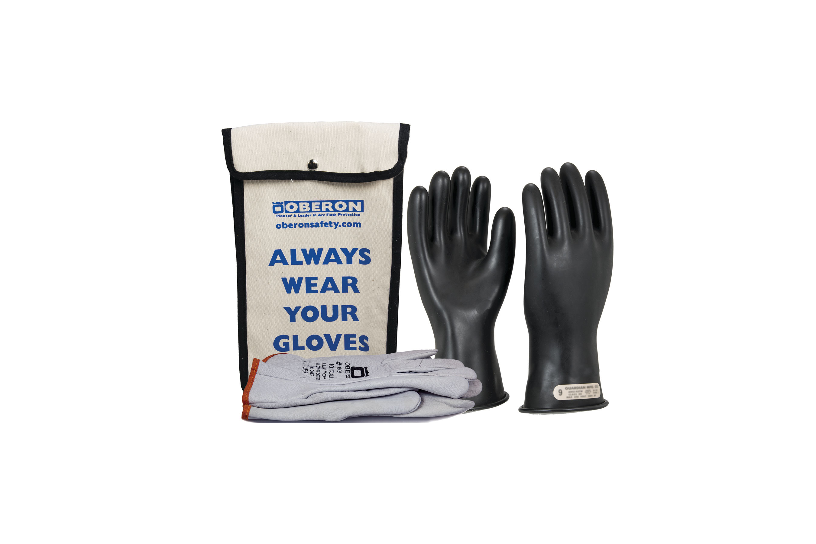 Oberon Co.'s rubber electrical glove kit