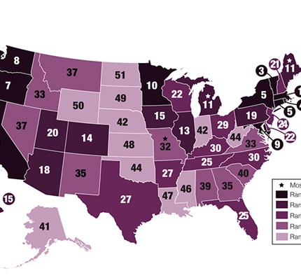 States Ranked on Energy-Efficiency Efforts