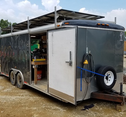 Innovative Electrician Builds Custom Solar-Powered Job-Site Trailer
