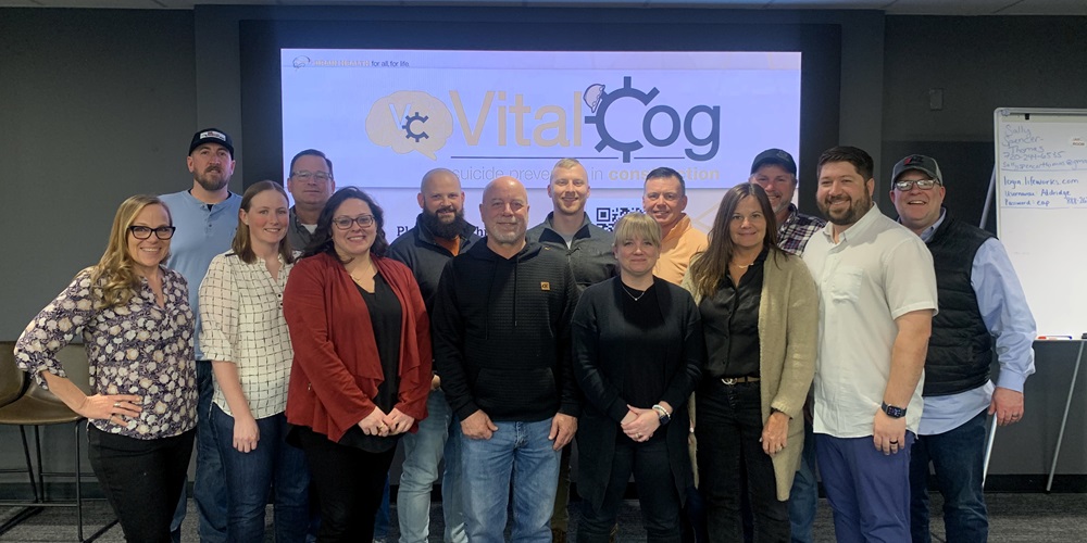 Thanks to “Dr. Sally” Spencer-Thomas, left, Aldridge Electric’s VitalCog trainers provide suicide prevention training for Aldridge employees as well as employees of partner contractors at job sites throughout the country.