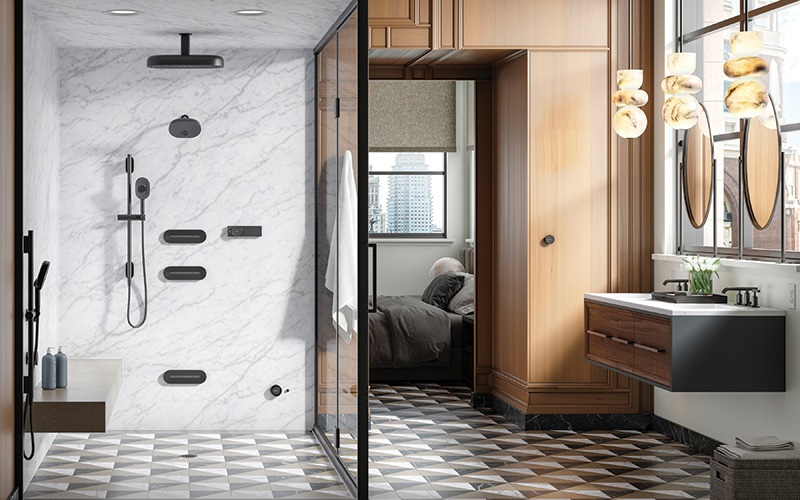 Steam-free bathroom mirror design for hotel guest comfort