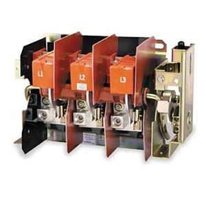 Disconnect switches like the one pictured are typically shown with the same, nondescript symbol in electrical plans