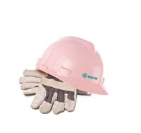Emcor Group Inc. Employees Wore Pink Hard Hats for Breast Cancer Awareness
