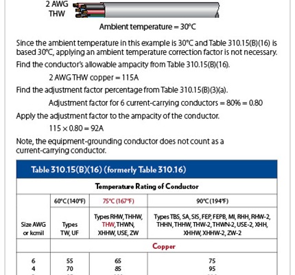 Sizing Conductors, Part VII