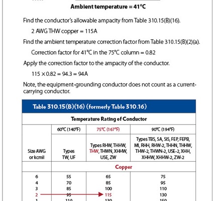 Sizing Conductors, Part V