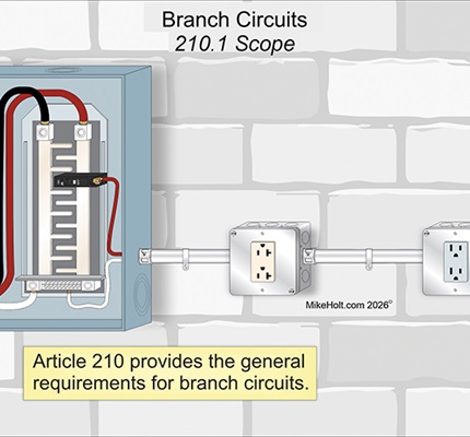 All About Branch Circuits: Understanding conductor sizing, overcurrent protection and other general requirements