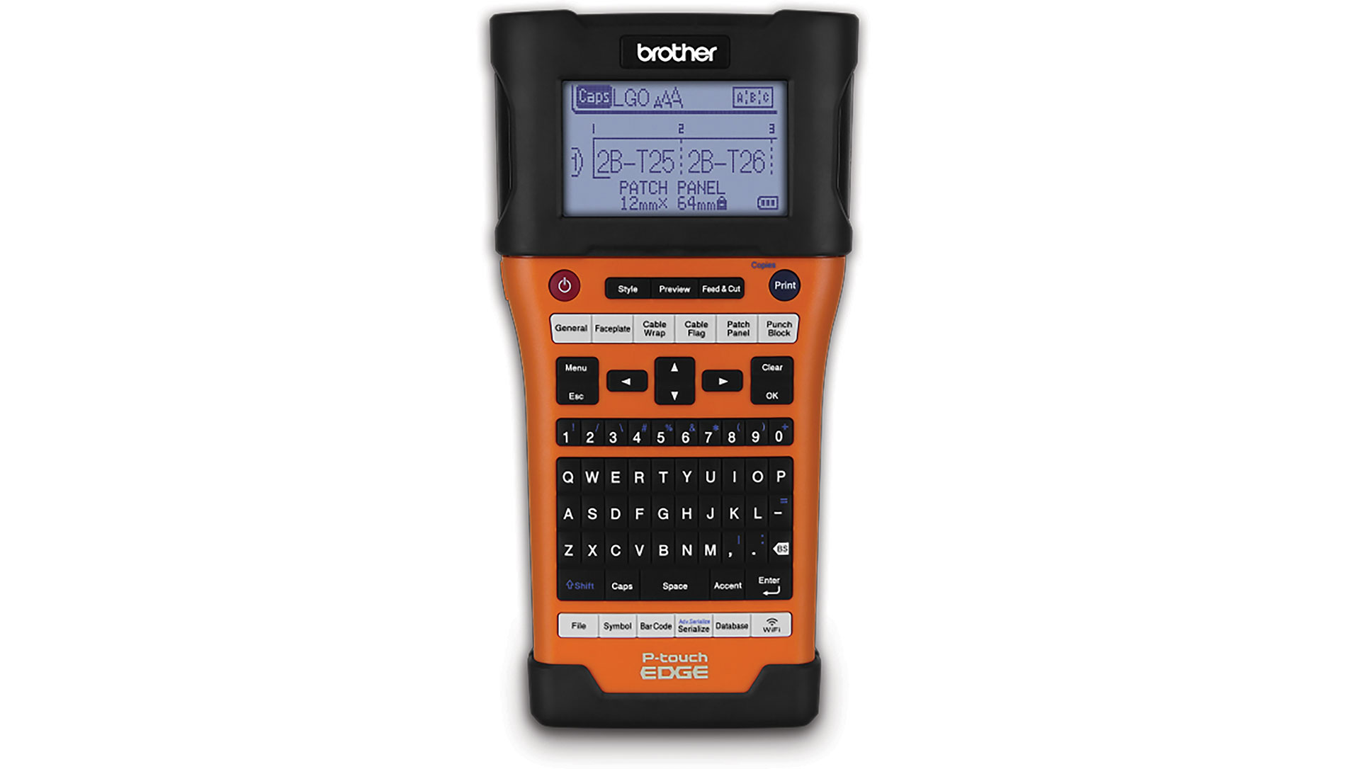 Brother PTE550W P-touch Edge label printer. Image by www.brothermobilesolutions.com.
