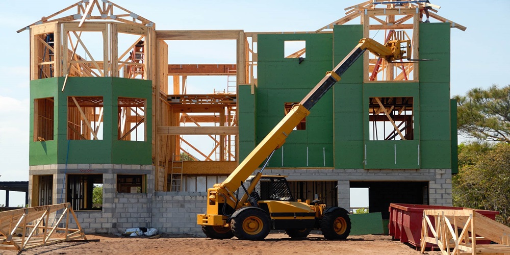 House building project in progress