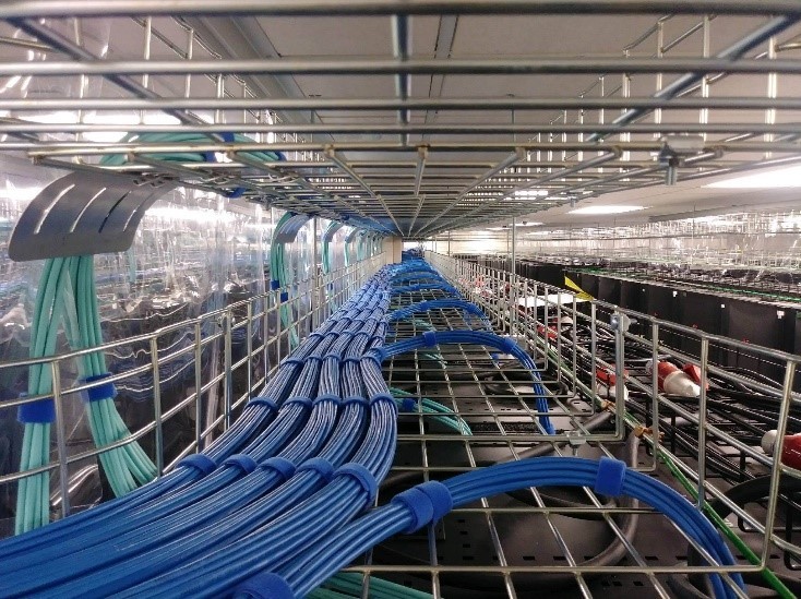 cable tray at the May Lee State Office Complex