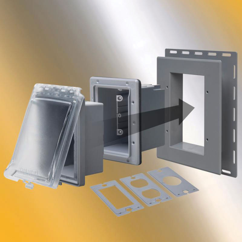 Taymac's MR420 Recessed, Outdoor Receptacle Cover