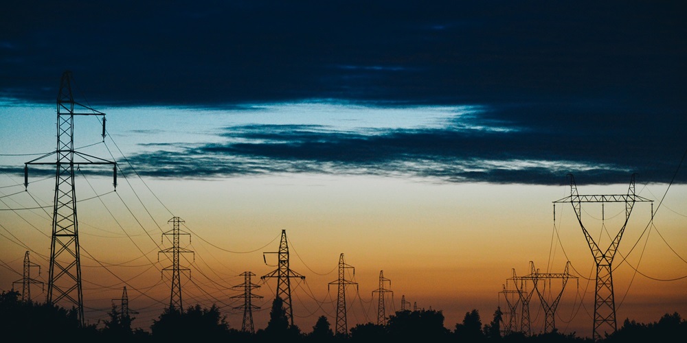 Transmission Power Lines Sunset Image by fancycrave1 from Pixabay