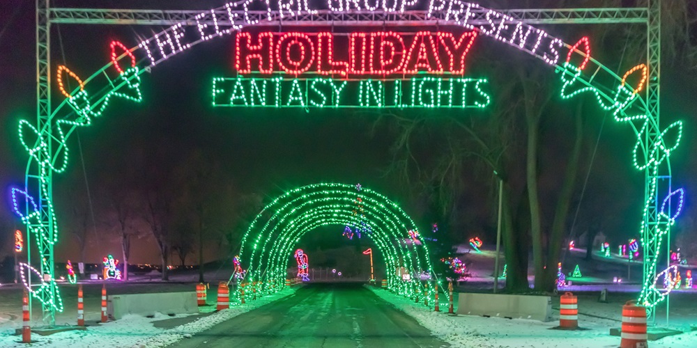 Holiday lights by Electric Group.