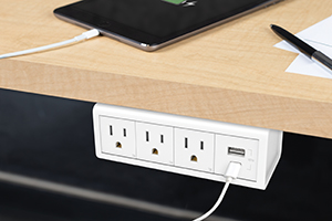 outlet under desk