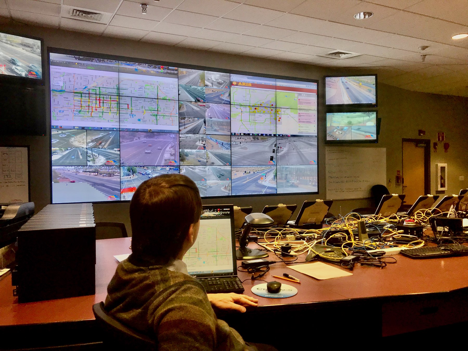 Fiber optic network operation. Photo by Jim Hayes.
