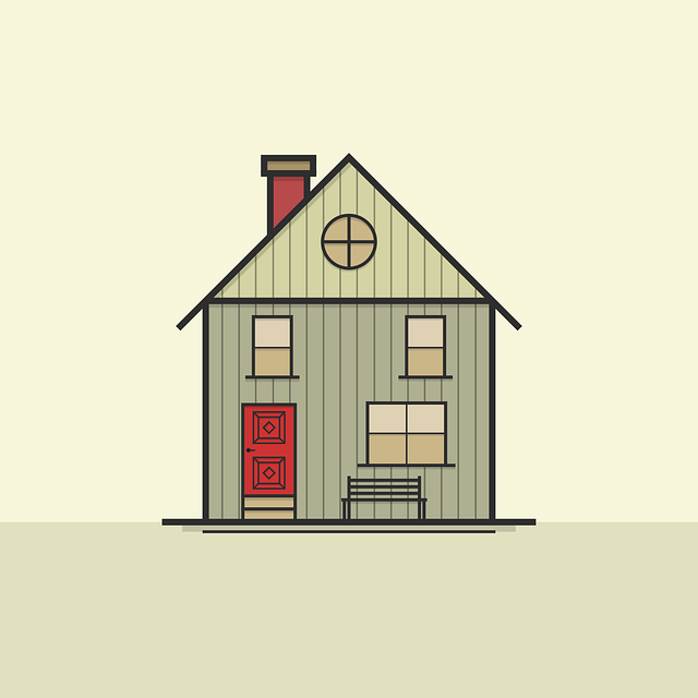 Illustration of a house with a red door. Image by Jan from Pixabay.