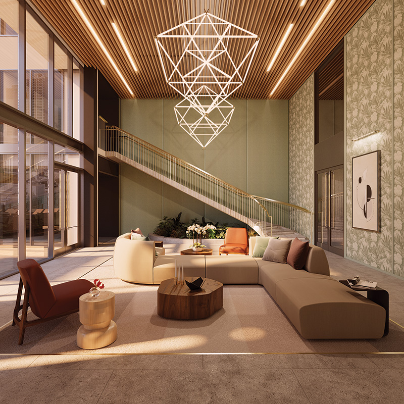 The Portman Residential Tower project includes cutting-edge lighting and data connectivity. Source: Portman Holdings