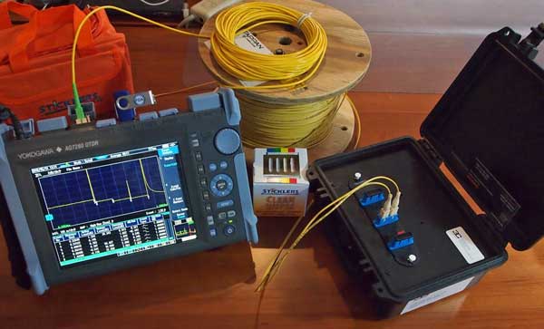 What an optical time domain reflectometer (OTDR) looks like