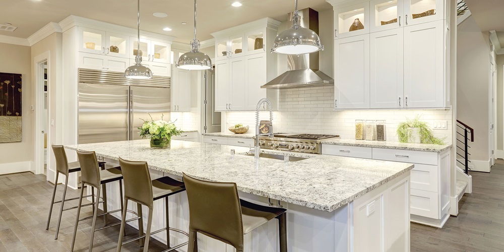 The kitchen is one focal point for different wireless controls ranging from lighting and appliances to power outlets. Photo courtesy of Eaton